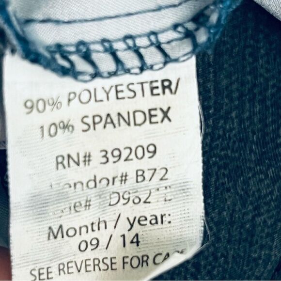 Burnside Men's Hybrid Stretch Blue Tropical Beach Flat Front Shorts Sz 38 - Picture 12 of 12